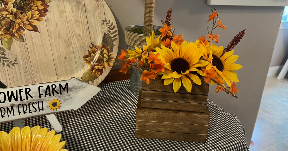 How to Make a Dollar Tree Sunflower Centerpiece in 3 Easy Steps for Under $7