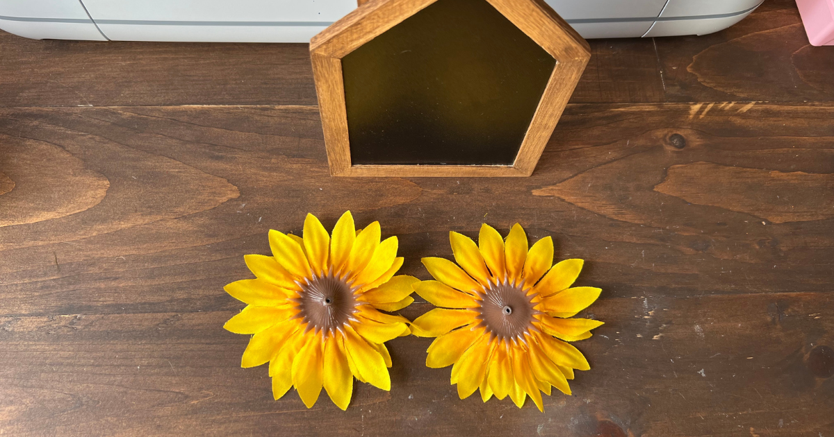 floral sunflower and house for decorations 