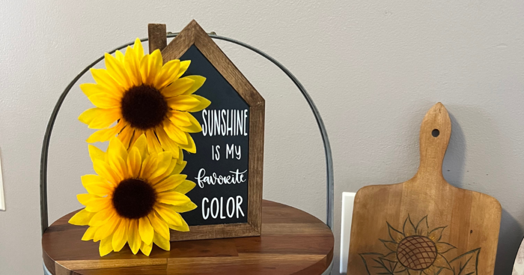 DIY Sunflower Decor Dollar Tree