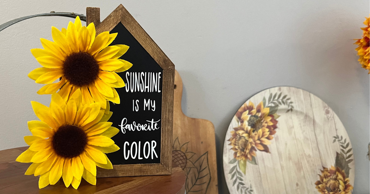 Easy DIY Dollar tree Sunflower Decor 