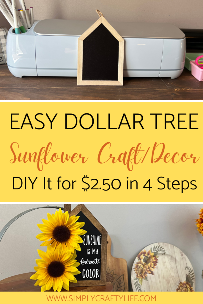 Easy Dollar Tree Sunflower Craft