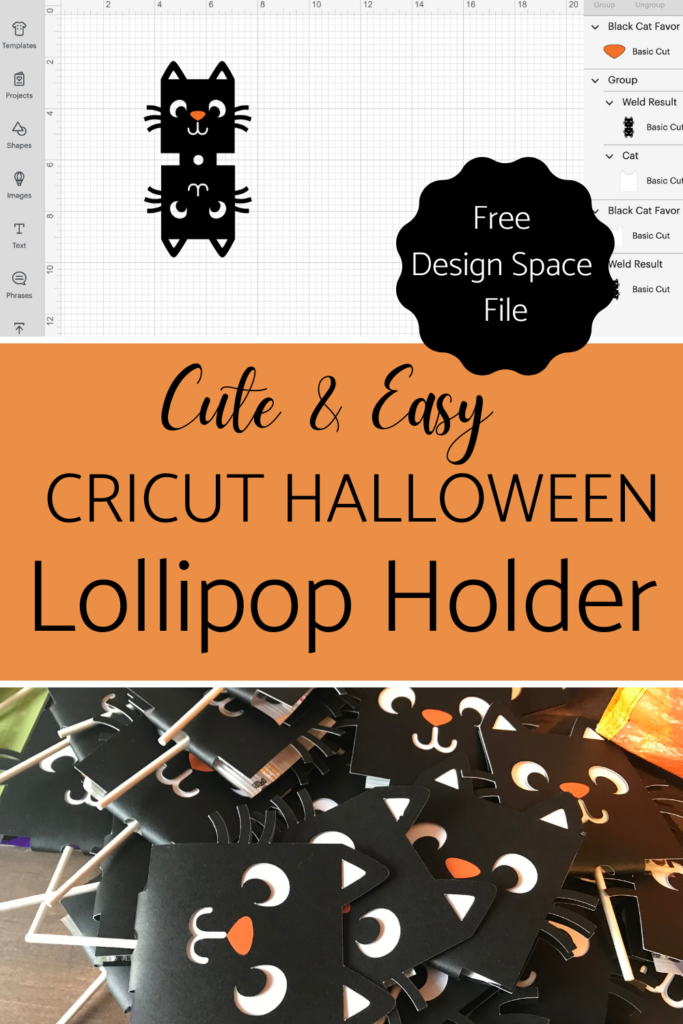 Halloween Lollipop Holder with free Cricut File